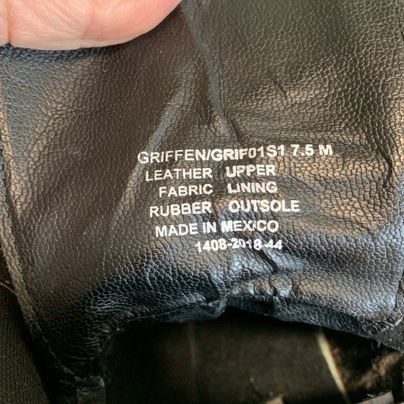 STEVE MADDEN Griffen Leather Moto Combat Style Boots Size 7.5 Black - Picture 7 of 16